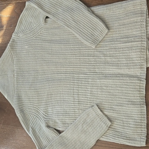 Ann Taylor off-white, shawl collar tunic cardigan sweater - Picture 4 of 4